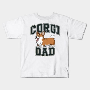 Corgi Dad Funny Dog Lover Kids T-Shirt